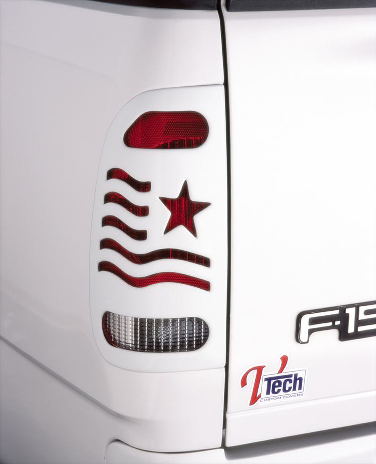 V-Tech 1997-03 Ford F150 Styleside/99-06 Super Duty Patriot Series Taillight Covers 2831