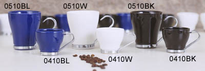 Ceramic espresso cup 3.5 oz. Black set of 4 0410BK