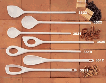 Gourmac 3520 BR Corner Blending Spoon, 12 Inch - Espresso Brown