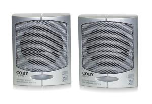 COBY CSP31 PERSONAL MINI STEREO SPEAKER SYSTEM
