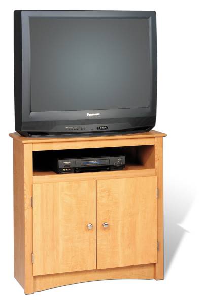 Tv Cabinets - Prepac MTV-3232 Maple Tall Corner TV Cabinet