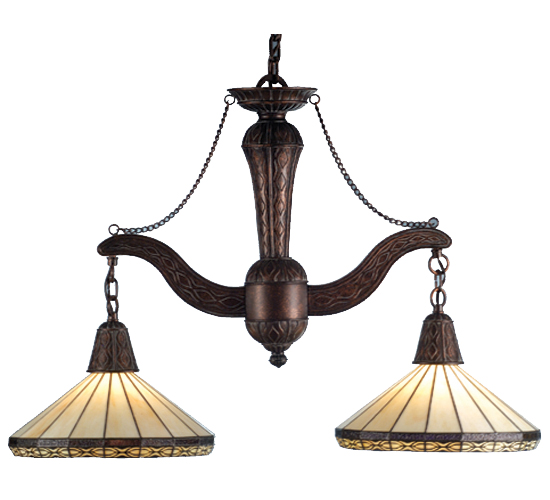 Billiard - Meyda Tiffany 72393 38 Inch L Crestwood 2 Lt Island