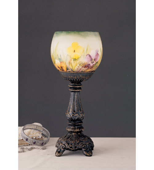 Meyda Tiffany 31066 10 Inch Rp Pansy Candleholder