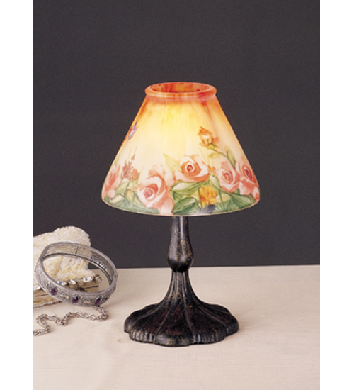 Meyda Tiffany 31068 7 Inch Rp Butterflies and Roses Candleholder