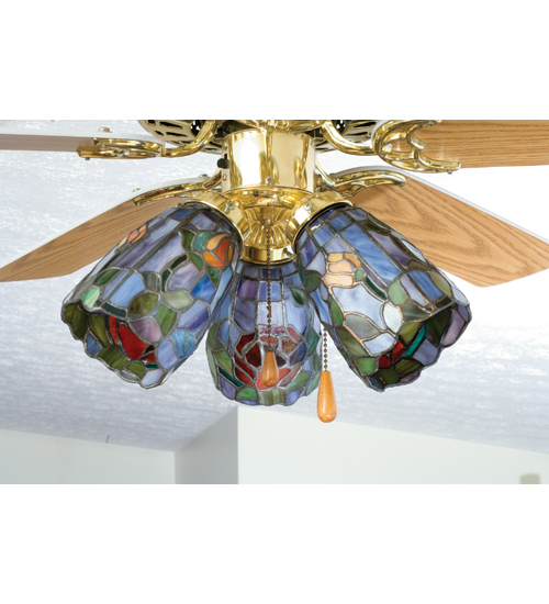 Meyda Tiffany 27465 4 Inch W Rosebush Fan Light Shade