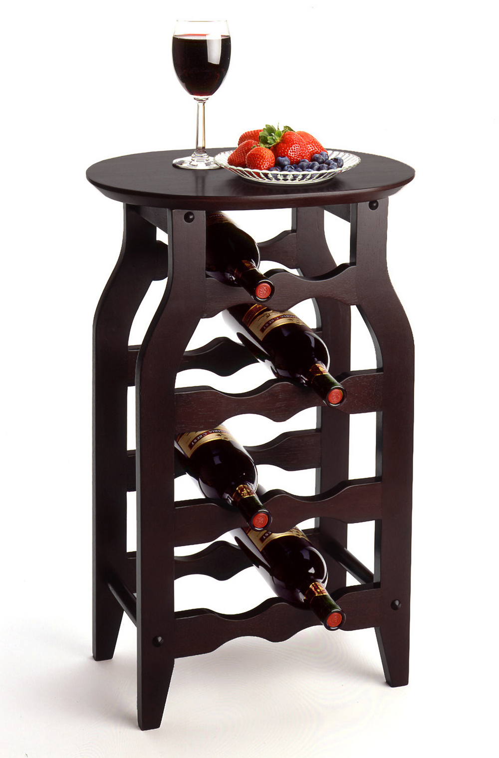 Winsome 92825 Dark Espresso Beechwood WINE RACK 8BTL