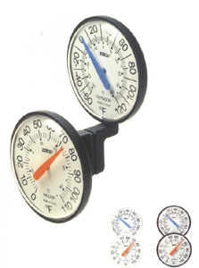 Zelco 8102 2nd Degree Indoor and Outdoor White Thermometer