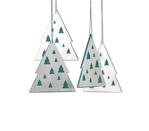 Blomus 65322 HOLIO Set of 4 Tree Christmas Ornaments