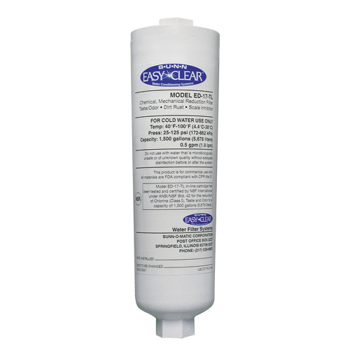 BUNN 30201.0001 WATER FILTER ED-17-TL 12/CS Water Quality Filter System