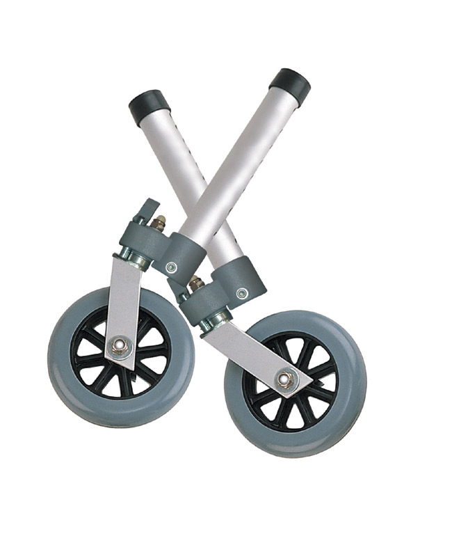 Drive Medical 10115 5 Inch Swivel Wheels With Lock Rear Glides