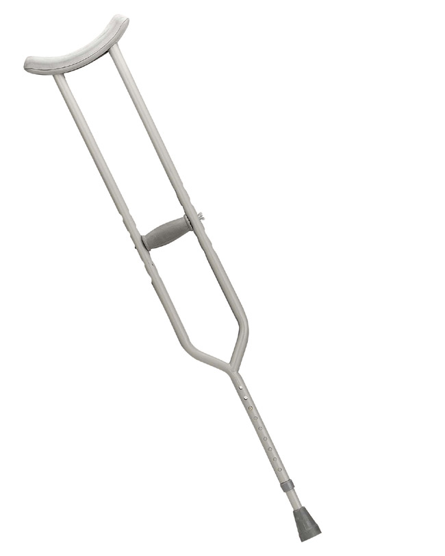 Drive Medical 10408 Bariatric Steel Crutch With Accessories Tall Adult