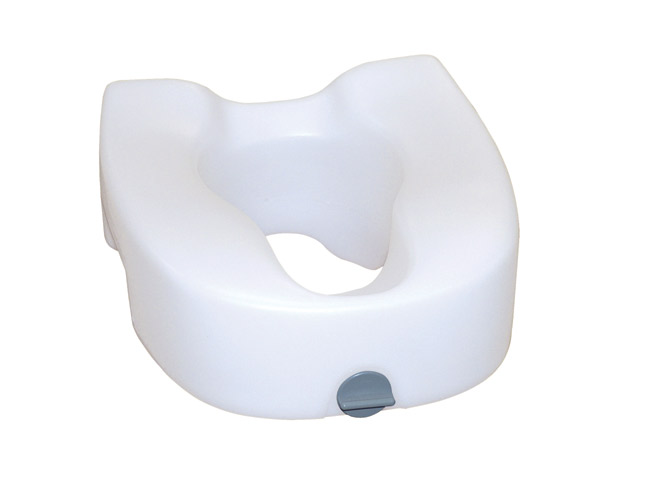 Premium Plastic Elevated Toilet Seat With Lock Without Arms