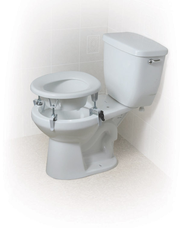 Buy Drive Medical 12031 Plastic Raised Toilet Seat with Two Locking Rear Brackets by Drive Medical at Arcspider.com.
