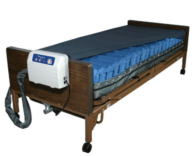 Drive Medical 14029 Med Aire Plus 8 Inch Low Air Loss Pump And Mattress Replacement System With App And Low Aire Loss