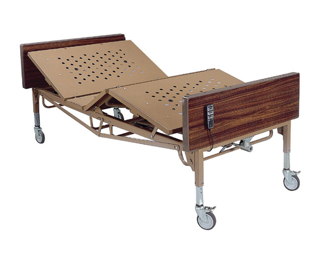Electric Beds - Drive Medical 15302-1HR Bariatric Bed Full Electric 48 Inch Width 1 Pair T Rail