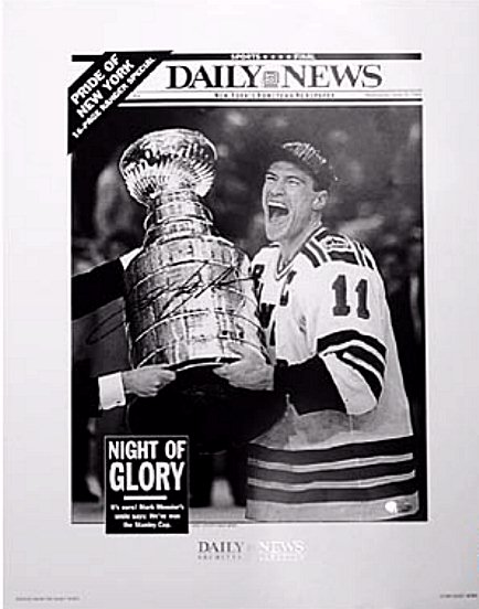 Sports News - Steiner Sports Mark Messier Hand Signed Daily News Reprint 16x20 Photograph MESSPHS016015