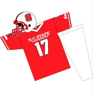 Sports Teams - NC State Wolfpack Youth NCAA Team Helmet And Uniform Set By Franklin Sports Medium