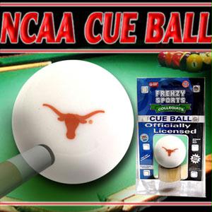 Sports - Texas Longhorns Officially Licensed Billiards Cue Ball By Frenzy Sports
