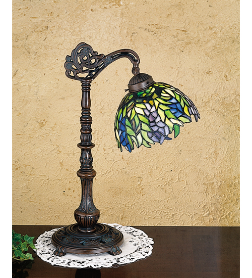 Accent Lamps - Meyda Tiffany 27167 19 Inch H Honey Locust Bridge Arm Accent Lamp