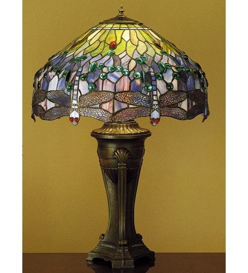 Meyda Tiffany 31111 28 Inch H Hanginghead Dragonfly Table Lamp