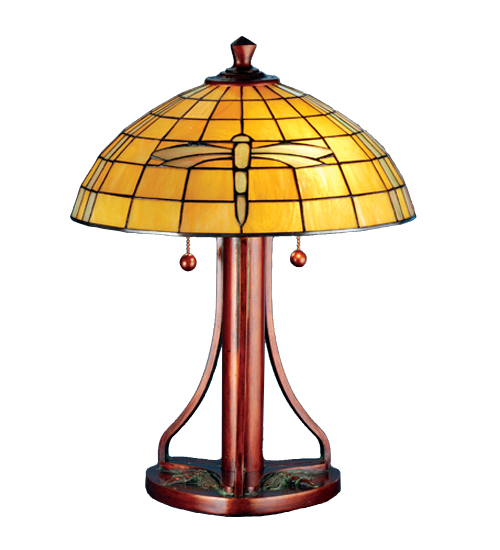 Meyda Tiffany 71419 22 Inch H Dragonfly Table Lamp