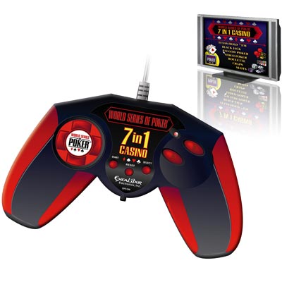 Excalibur VR11 WSOP Plug N Play Texas Hold 'Em 7-in-1