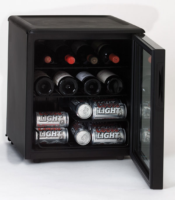 Haier HBCN02EBB 42 Cans(12 oz.) 17 wine bottles glass door work top Beverage
