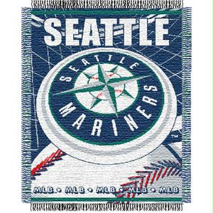 Northwest Seattle Mariners MLB Triple Woven Jacquard Throw - MLB Series - 48 x 60 Inch