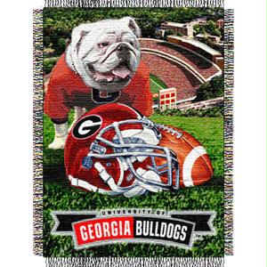 Georgia Bulldogs Woven Tapestry NCAA Throw Home Field Advantage By Northwest 48x60