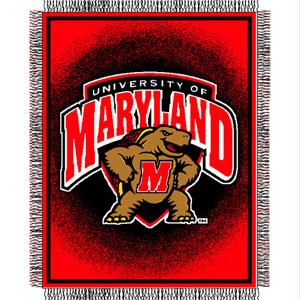 Northwest Maryland Terps NCAA Triple Woven Jacquard Throw - 019 Focus - 48 x 60 Inch