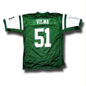 Nfl Teams - Johnathon Vilma #51 New York Jets NFL Replica Player Jersey By Reebok Team Color