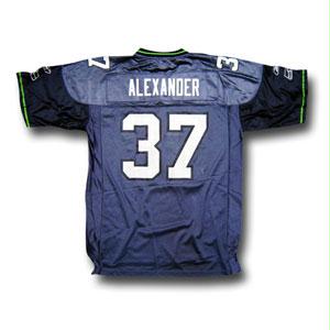 Nfl Teams - Shaun Alexander #37 Seattle Seahawks NFL Replica Player Jersey By Reebok Team Color