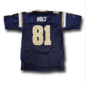 Nfl Teams - Torry Holt #81 St Louis Rams NFL Replica Player Jersey By Reebok Team Color