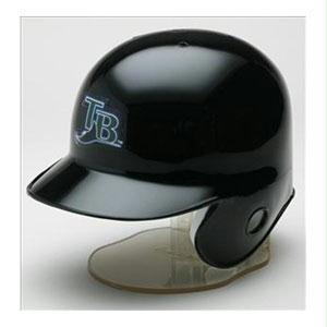 Tampa Bay Devil Rays Miniature Replica MLB Batting Helmet with Left Ear Covered by Riddell