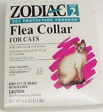 ZODIAC FLEA COLLAR CAT