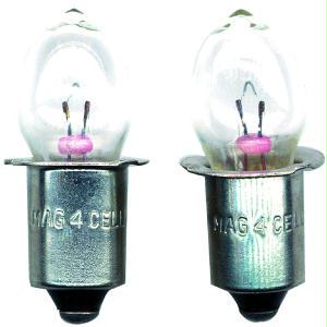 Star Lamps - MAGLITE LWSA401 4 Cell White Star Krypton C Or D Replacement Lamps 2/Pk