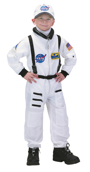 Aeromax Asw-23 Junior Astronaut Suit With Embroidered Cap Size 2/3 White