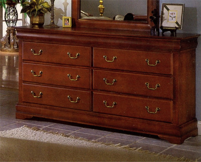 Home Elegance Louis Phillippe Style 6 Drawer... by Home Elegance
