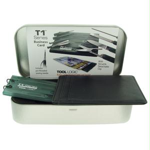 Business Card Wallets - TOOLLOGIC T1WBCS T1 Business Card With Black ID Wallet Smoke Translucent