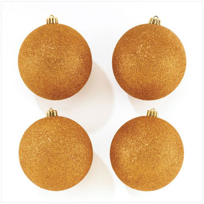 Gold Glitter Ornaments