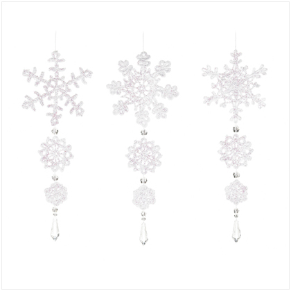 Crochet Snowflake Ornaments