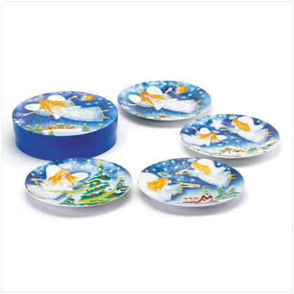 Christmas Angel Dessert Plates