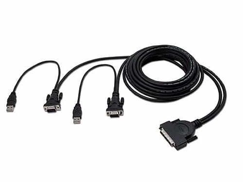 BELKIN COMPONENTS OmniView DualPort KVM Cable 6 ft USB F1D940106