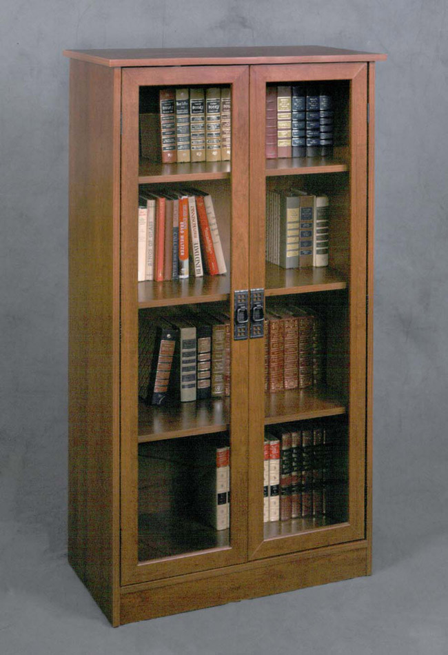 Bookcase Glass - Ameriwood 34835 Glass Door Bookcase