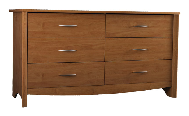 Ameriwood 99489 6-Drawer Dresser - Ark Alder by Ameriwood