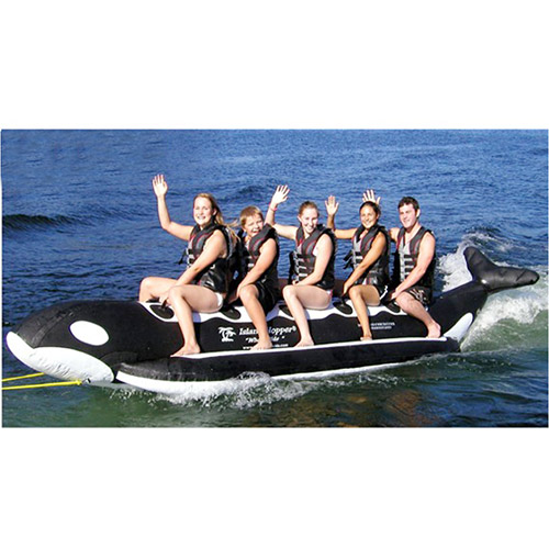 Sports Line - Aqua Sports PVC-5-WR 5 Passenger 17 In-line Seats WHALE RIDE Banana Style Water Sled