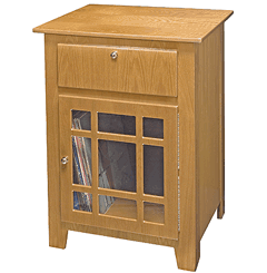 Crosley ST73 Entertainment Cabinet  Oak