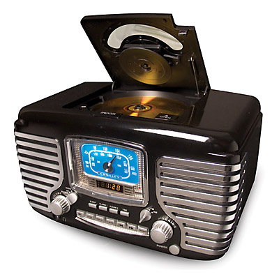 Crosley CR612BK Corsair Alarm Clock/Radio Black