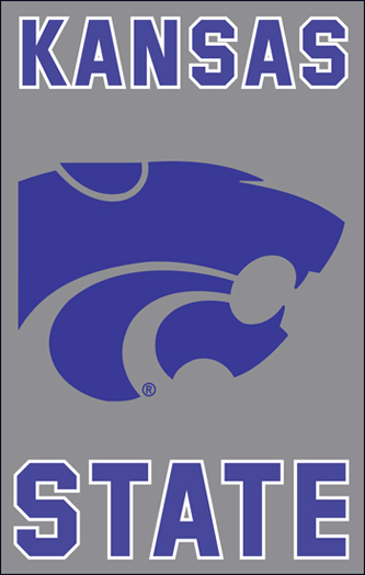 The Party Animal AFKSS Kansas State 44x28 Applique Banner AFKSS