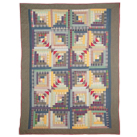Log Beds - Patch Quilts Quilt Twin Wild Goose Log Cabin QTWGLC